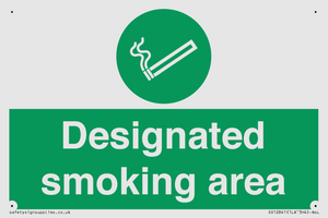 Designated smoking area